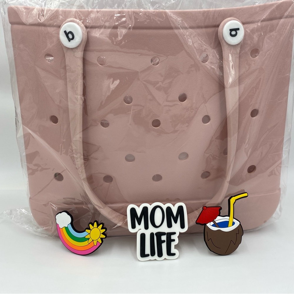 Beach bag, blush pink large tote bag, summer bag, pool and outdoor fun